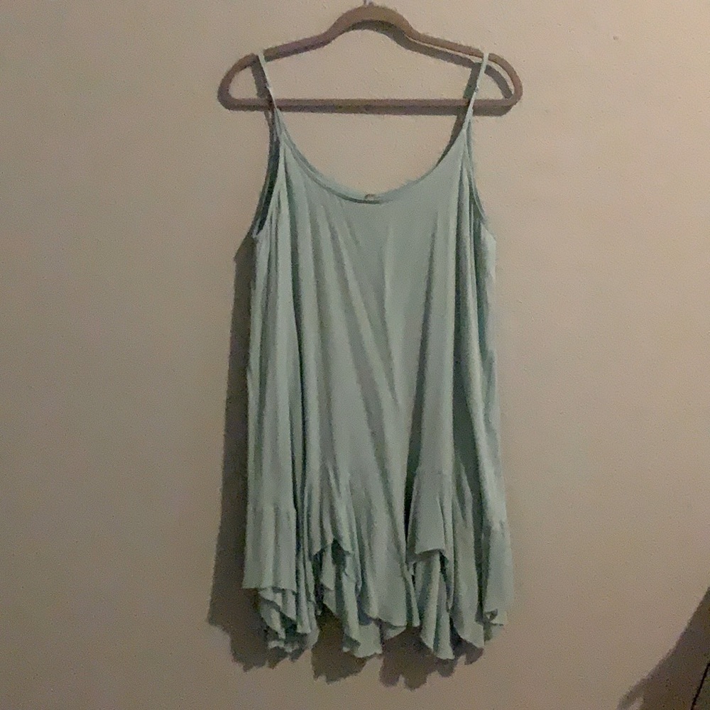 Summer dress with ruffle bottom